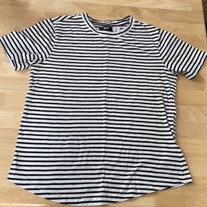 BDG Black & White Striped Tee Size Small